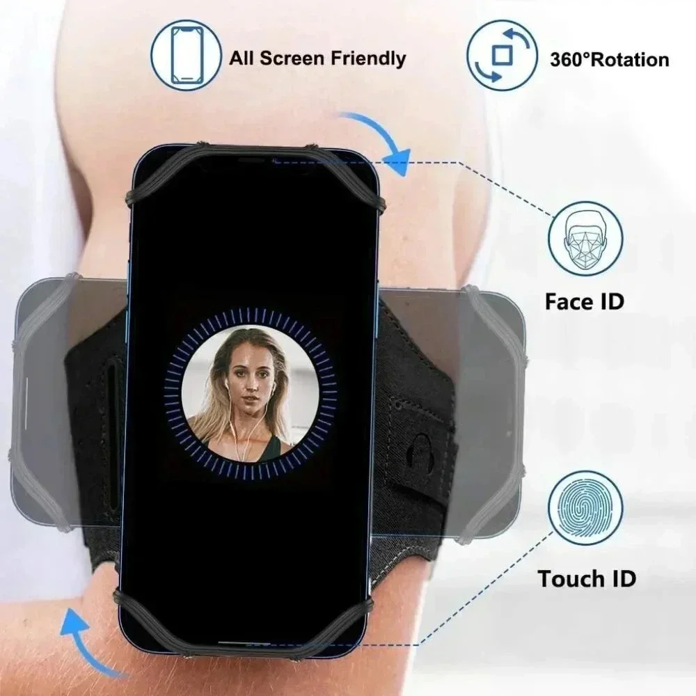 Running Armband 360°Rotatable for iPhone 15/14/13/Pro Max/Pro/Mini/12/11/SE/Xs/X